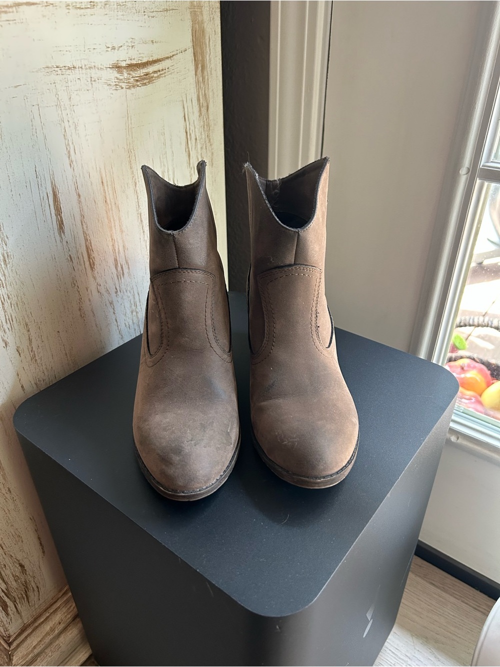 Brown Suede womens Chelsea Boots
